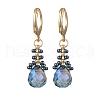 Glass Seed Beads Leverback Earrings EJEW-MZ00398-3