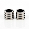 Non-Tarnish 201 Stainless Steel European Beads STAS-I149-33A-2