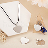 201 Stainless Steel Stamping Blank Tag Pendants STAS-TA0004-03-6