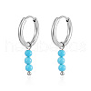 Stainless Steel Round Tassel Hoop Earrings XZ6750-1-2
