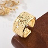 Brass Cuff Rings for Women RJEW-B119-06G-3