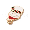 Christmas Theme Alloy Enamel Pendants ENAM-C010-01I-3