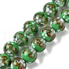 Handmade Gold Sand Lampwork Beads Strands LAMP-A003-03E-1