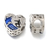 Rack Plating Alloy Enamel European Beads X-PALLOY-A009-24P-1