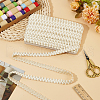 15 Yards Imitation Leather Braided Lace Ribbon WL-WH0003-02F-5