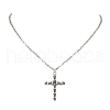 304 Stainless Steel Venetian Chain Necklaces for Women NJEW-JN04982-1