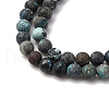 Natural HuBei Turquoise Beads Strands G-RM2025-A41-4mm-4