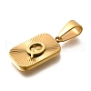304 Stainless Steel Pendants STAS-S161-01Q-G-2