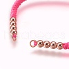 Nylon Cord Braided Bead Bracelets Making BJEW-F360-FRG11-2