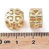 Rack Plating Brass European Beads KK-B078-04G14-2