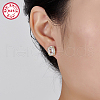 Cubic Zirconia Rectangle Stud Earrings ES5982-4-3