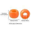 300Pcs 3 Colors Resin European Large Hole Beads RESI-YW0001-35-4