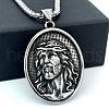 Greek Mythology Stainless Steel Jesue Pendant Necklaces for Men GI0834-1