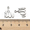 Non-Tarnish 316 Surgical Stainless Steel Pendants STAS-H190-08P-3