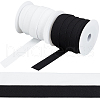 Fingerinspire 20 Yards 2 Colors Flat Nylon Elastic Cords OCOR-FG0002-40-1