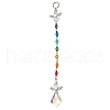 Angel Alloy & Glass Pendant Decoraton HJEW-JM02031-3