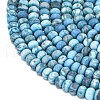 Dyed Natural Map Stone Beads Strands G-P575-A21-6x4mm-02-3