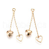 Brass Chain Tassel Pendants X-KK-N231-59G-NF-2
