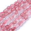 Natural Strawberry Quartz Beads Strands G-P433-10-2