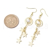 Brass Dangle Earring EJEW-TA00478-3