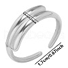 Stainless Steel Cuff Rings for Women WD3664-1-1