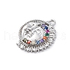 Brass Micro Pave Cubic Zirconia Pendants KK-D360-23P-2