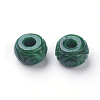 Natural Myanmar Jade/Burmese Jade European Beads G-E418-26-2