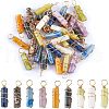 SUPERFINDINGS 36Pcs 9 Styles Natural Mixed Stone Pendants FIND-FH0005-08-1