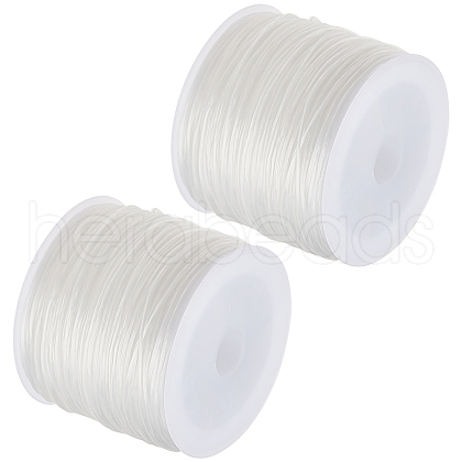 Beebeecraft 2 Rolls Flat Elastic Crystal Spandex String EW-BBC0001-02B-01-1