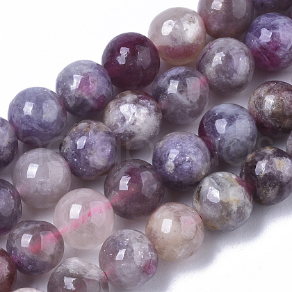 Natural Purple Red Tourmaline  Beads Strands G-N327-02C-01-1