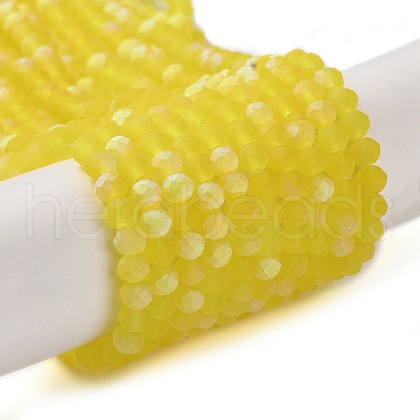 Imitation Jade Glass Beads Strands EGLA-YW0003-19B-14-1