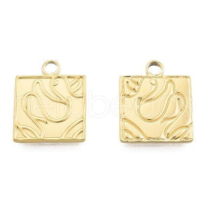 Ion Plating(IP) 201 Stainless Steel Pendants STAS-N098-256LG-1