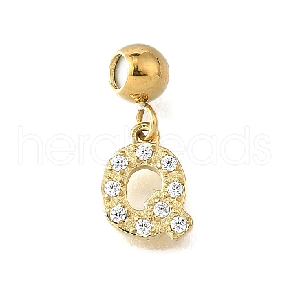 304 Stainless Steel Rhinstone Pendant STAS-H202-50G-Q-1