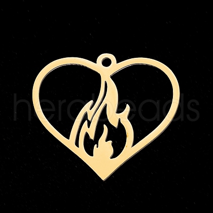201 Stainless Steel Pendants STAS-T056-LA301-2-1