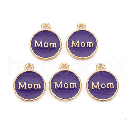 Mother's Day Alloy Enamel Charms ENAM-T016-11H-RS-1