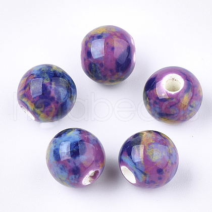 Handmade Porcelain Beads X-PORC-Q262-03C-1