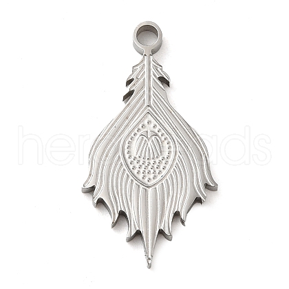 304 Stainless Steel Pendants STAS-D018-01P-1