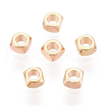 Brass Spacer Beads KK-T075-64G-1