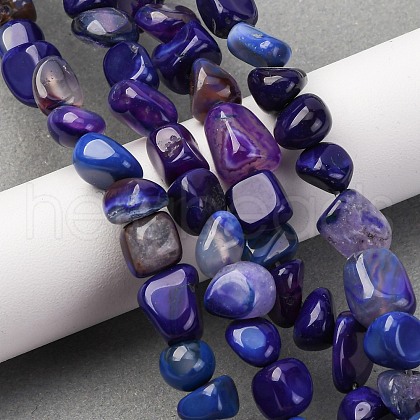 Natural Agate Beads Strands G-RM241227-01-1
