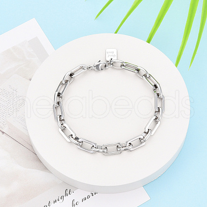 Brass Chain Bracelets BJEW-N032-04P-1