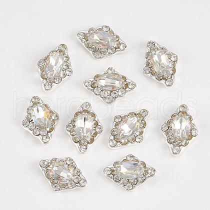 Alloy Rhinestone Cabochons MRMJ-T014-10A-1