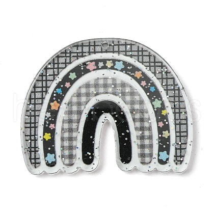Opaque Acrylic Pendants SACR-P032-01A-1