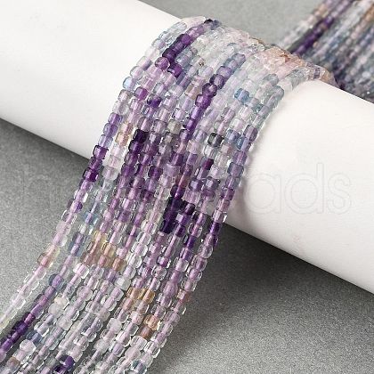 Natural Fluorite Beads Strands G-G259-B01-2x2mm-1