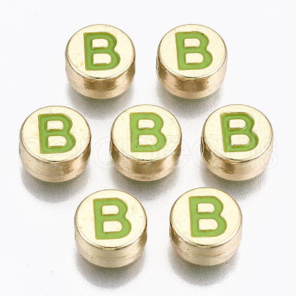 Alloy Enamel Beads ENAM-S122-029B-RS-1