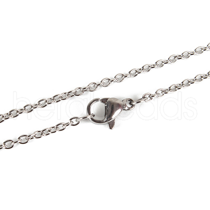 304 Stainless Steel Unisex Cable Chain for Necklace STAS-P045-01P-B-1