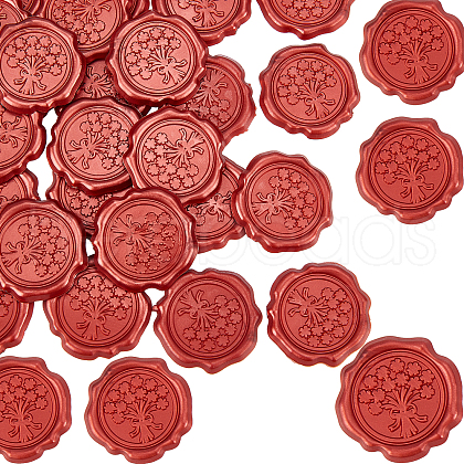 Adhesive Wax Seal Stickers DIY-WH0201-08A-1