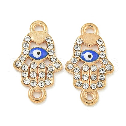 Alloy Blue Enamel Connector Charms ENAM-S003-02D-1