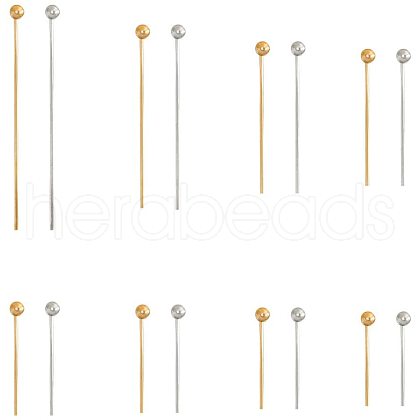 Rack Plating Brass Ball Head Pins KK-PH0035-62-1
