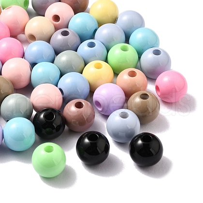 Opaque Acrylic European Beads OACR-I011-05-1