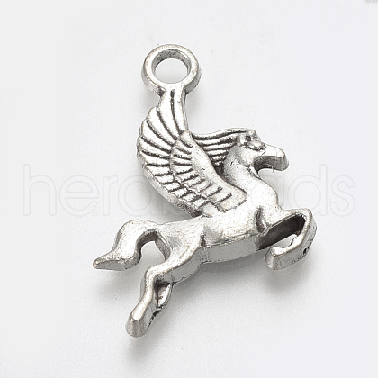 Tibetan Style Alloy Pendants TIBE-T010-19AS-RS-1